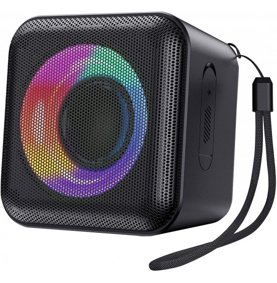 IPX7 Waterproof Portable Bluetooth Speaker, Sewowibo Wireless Bluetooth 5.1 Speaker with LED Light Show Rich Stereo Bass, Micro SD 24H Playtime, Outdoor Party Speaker TWS for Travel Beach Pool Shower IPX7 Waterproof Portable Bluetooth Speaker, Sewowibo Wireless Bluetooth 5.1 Speaker with LED Light Show Rich Stereo Bass, Micro SD 24H Playtime, Outdoor Party Speaker TWS for Travel Beach Pool Shower